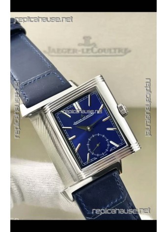Jaeger-LeCoultre Reverso DuoFace Steel Casing Watch Blue Dial in Swiss Automatic Movement