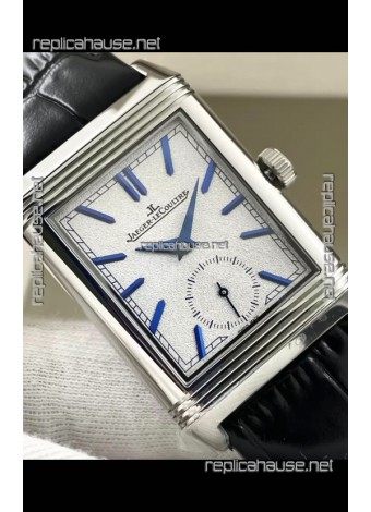 Jaeger-LeCoultre Reverso DuoFace Steel Casing Watch Nay Blue Dial in Swiss Automatic Movement