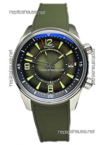 Jaeger LeCoultre Polaris Date Green Dial Rubber Strap 1:1 Mirror Replica Watch 42MM