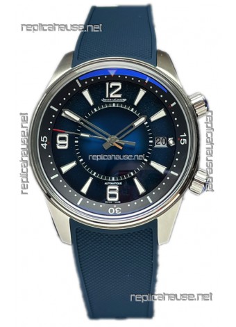 Jaeger LeCoultre Polaris Date Blue Dial Rubber Strap 1:1 Mirror Replica Watch 42MM