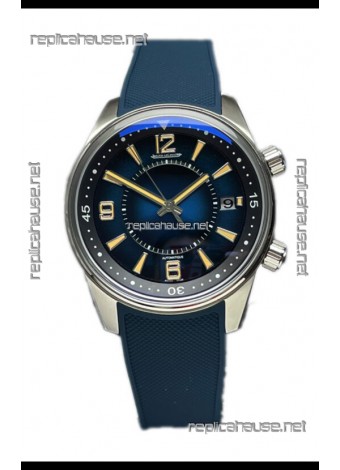 Jaeger LeCoultre Polaris Date Blue Dial Rubber Strap 1:1 Mirror Replica Watch 42MM