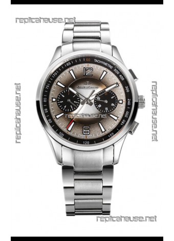 Jaeger LeCoultre Polaris Chronograph Stainless Steel Casing Grey Dial Swiss Replica Watch 