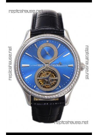 Jaeger LeCoultre Master Ultra-Thin Tourbillon Blue Dial Stainless Steel Casing