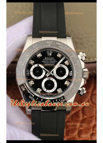 Rolex Cosmograph Daytona 116509 Black Dial Cal.4130 Movement - 904L Steel Watch