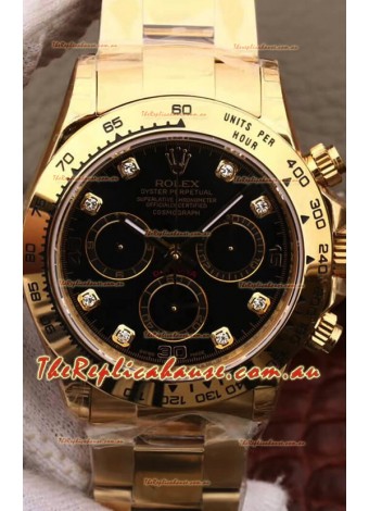 Rolex Cosmograph Daytona 116508 Yellow Gold Original Cal.4130 Movement - 904L Steel Watch