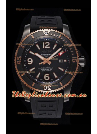 Breitling Superocean Automatic 46 Black Steel - Black Dial in DLC Coated Casing 