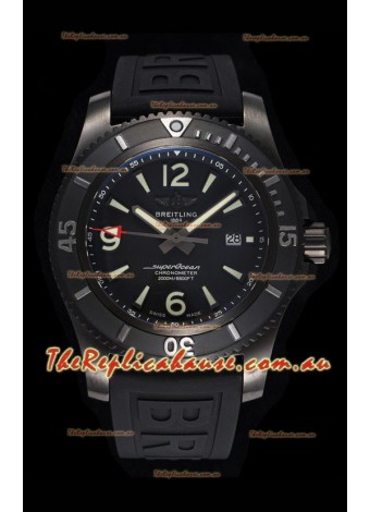 Breitling Superocean Automatic 46 Black Steel - Black Dial in DLC Coated Casing 
