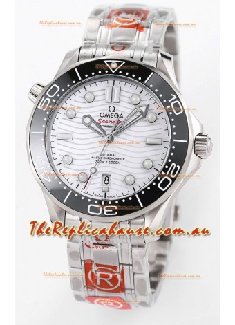 Omega Seamaster 300M Master Chronometer White Swiss 904L Steel 1:1 Mirror Replica Watch