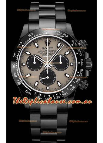 Rolex Daytona Blaken 1:1 Swiss Mirror Replica Grey Dial Cal.4130 Movement (WITH BOX) 
