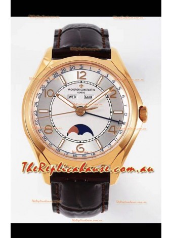 Vacheron Constantin Fiftysix Edition Rose Gold Watch 904L Steel 1:1 Mriror Replica Steel Dial 