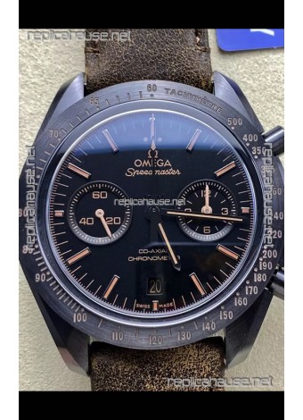 Omega Speedmaster Dark Side of the Moon Brown Strap - 1:1 Superclone Replica Watch 