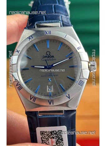 Omega Co-Axial Constellation 39MM 904L Steel Grey Dial 1:1 Mirror Replica Watch