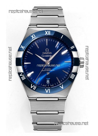 Omega Co-Axial Constellation Stainless Steel Blue Dial 1:1 Mirror Replica 41MM