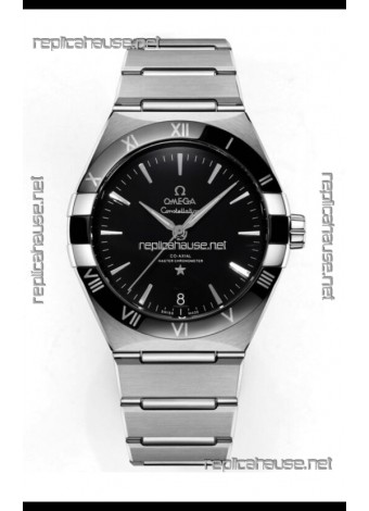 Omega Co-Axial Constellation Stainless Steel Black Dial 1:1 Mirror Replica 41MM