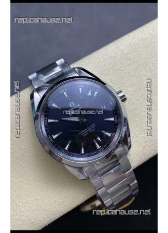 Omega Aqua Terra 150M Blue Dial 904L Steel Casing Blue Dial 1:1 Mirror Replica 41MM 