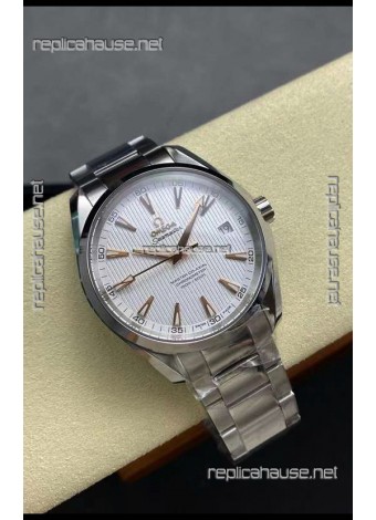 Omega Aqua Terra 150M White Dial 904L Steel Casing White Dial 1:1 Mirror Replica 41MM 