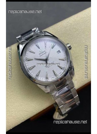 Omega Aqua Terra 150M White Dial 904L Steel Casing White Dial 1:1 Mirror Replica 41MM 