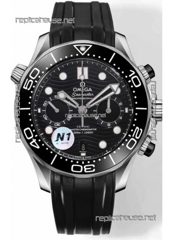 Omega Seamaster Co-Axial Master Chronograph Stainless Steel Black Dial 44MM 1:1 Mirror Replica