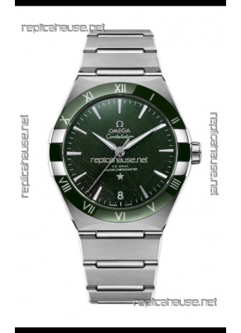 Omega Co-Axial Constellation Stainless Steel Green Dial 1:1 Mirror Replica 41MM