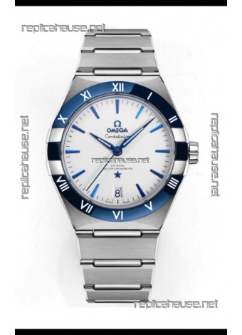 Omega Co-Axial Constellation Stainless White Green Dial 1:1 Mirror Replica 41MM