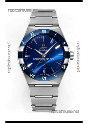 Omega Co-Axial Constellation Stainless White Blue Dial 1:1 Mirror Replica 41MM