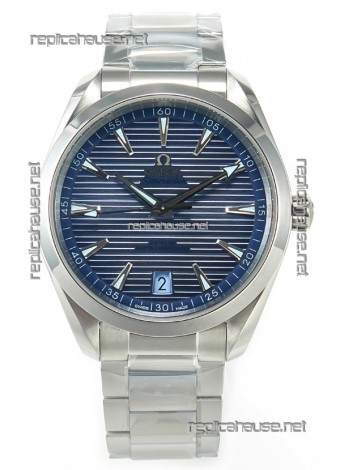 Omega Aqua Terra 150M Summer Blue Dial 904L Steel Casing 1:1 Mirror Replica 41MM 
