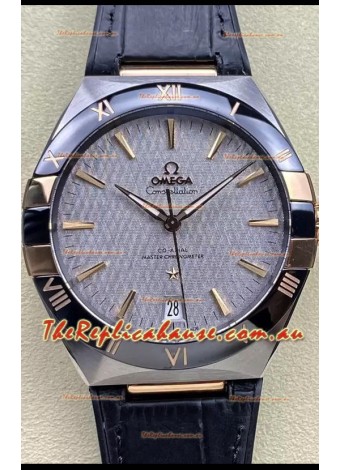 Omega Co-Axial Constellation 41MM 904L Steel - Grey Dial 1:1 Mirror Replica Watch