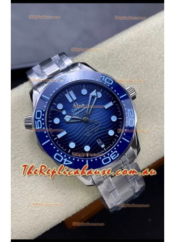 Omega Seamaster 300M Summer Blue Swiss 904L Steel 1:1 Mirror Replica Watch
