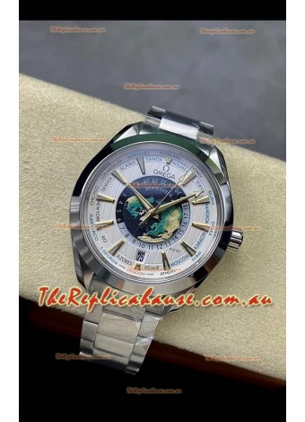 Omega Seamaster Aquaterra 150M Worldtimer White Dial 1:1 Mirror Replica Watch