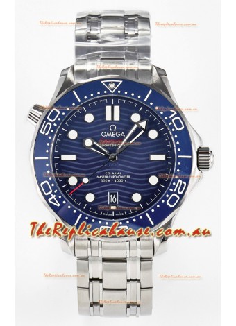 Omega Seamaster Super Clone 300M Master Chronometer Blue Swiss 904L Steel Watch