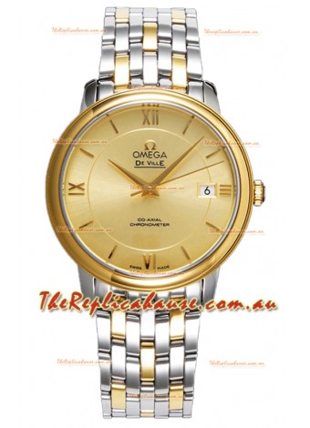 Omega De Ville Co-Axial Chronometer 36.8MM Swiss Replica Watch in Two Tone Casing