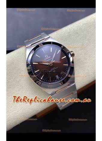 Omega Super Clone Co-Axial Constellation Stainless Brown Dial Replica Watch