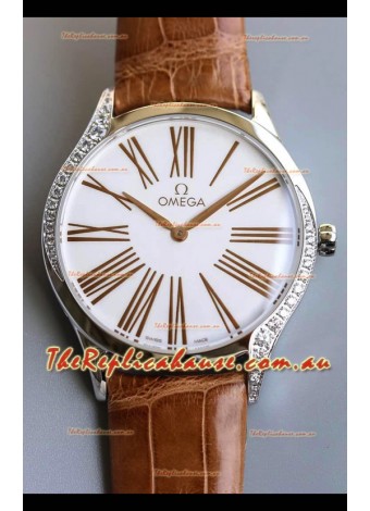 Omega De Ville Tresor Edition Swiss Quartz Watch 36MM Steel Casing White Dial