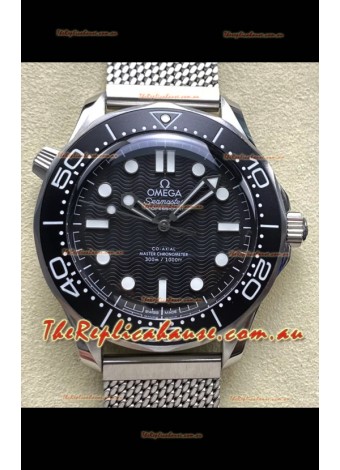 Omega Seamaster Super Clone 300M Master Chronometer Black Swiss 904L Steel Watch