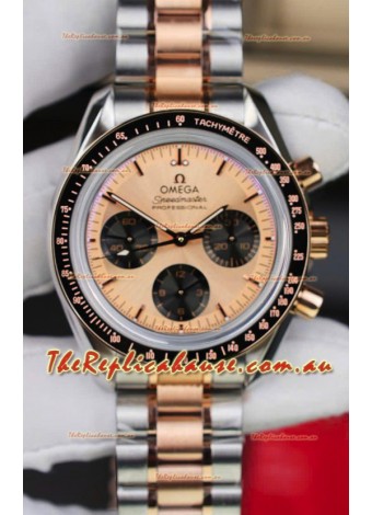Omega Speedmaster Professional Moonwatch Two Tone Sedna Gold Swiss Replica Watch