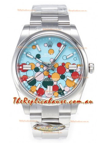 Rolex Oyster Perpetual Super Clone REF# 124300 Celebration Dial in 41MM ETA 3230 Replica Watch 