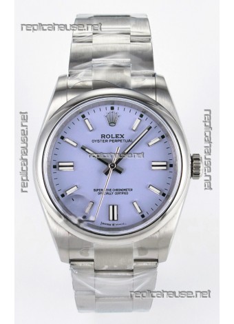Rolex Oyster Perpetual Super Clone REF#126000 36MM Purple Dial Swiss Replica