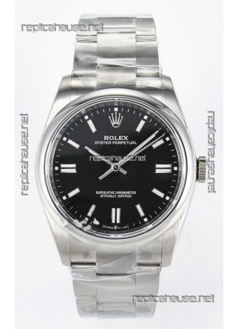 Rolex Oyster Perpetual Super Clone REF#126000 36MM Black Dial Swiss Replica