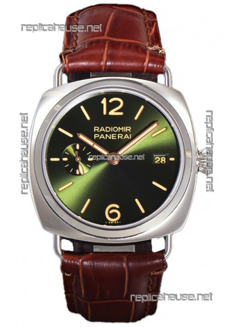Panerai Radiomir PAM1573 Quaranta 40MM 904L Steel Green Dial Watch in 1:1 Mirror Replica 