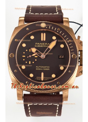 Panerai Super Clone Submersible PAM968 Bronzo Swiss P9010 Movement Watch