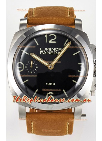Panerai Super Clone Luminor 1950 PAM127 904L Steel Edition Swiss Replica Watch