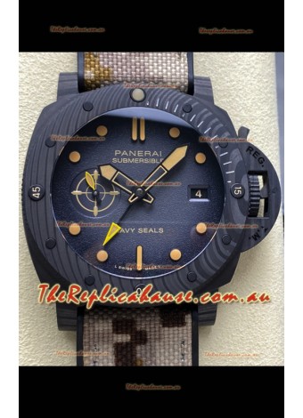 Panerai Submersible PAM1513 Carbotech GMT Navy Seals Edition Replica Watch 44MM