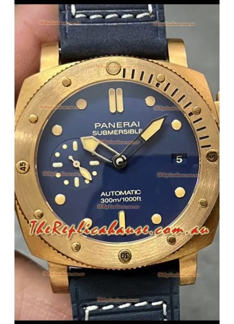 Panerai Submersible PAM01074 Blue Abisso Edition 1:1 Mirror Replica Watch in Blue Dial 42MM