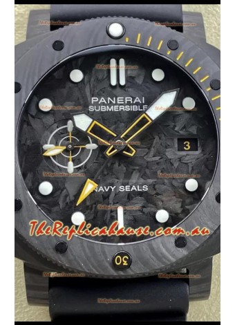 Panerai Submersible PAM01324 Carbotech GMT Navy Seals Edition 1:1 Mirror Replica Watch 44MM