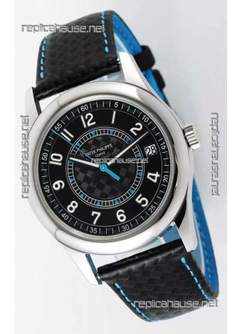 Patek Philippe Calatrava 6007 Black Dial Blue Hands 904L Steel Casing 1:1 Mirror Replica Watch
