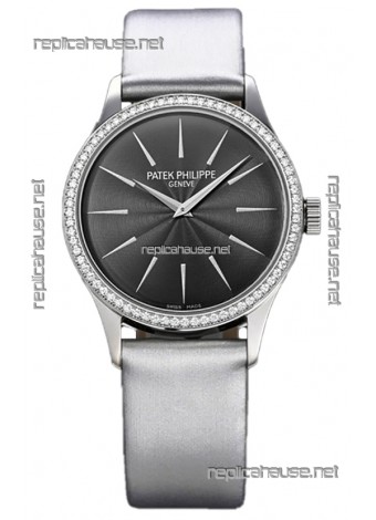 Patek Philippe Calatrava 4997 Ladies Steel Case Grey Dial with Swiss Automatic Movement Watch
