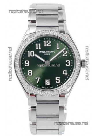 Patek Philippe Twenty-4 Green Dial 904L Steel Casing 1:1 Mirror Replica Watch 36MM