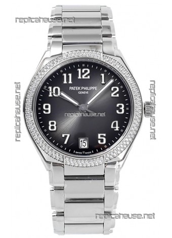 Patek Philippe Twenty-4 Grey Dial 904L Steel Casing 1:1 Mirror Replica Watch 36MM