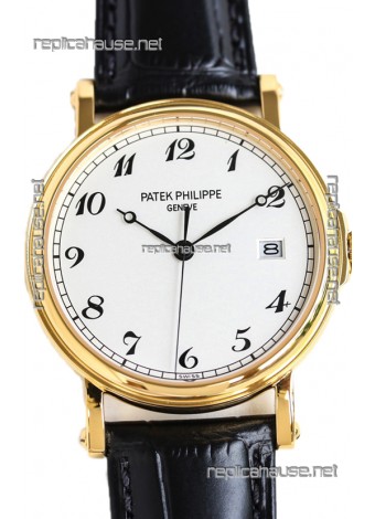 Patek Philippe Calatrava 5153 Yellow Gold 1:1 Mirror Swiss Replica Watch 