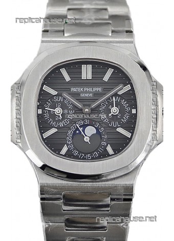 Patek Philippe Nautilus 5740 Perpetual Calendar Stainless Steel Grey Dial Swiss Replica Watch 